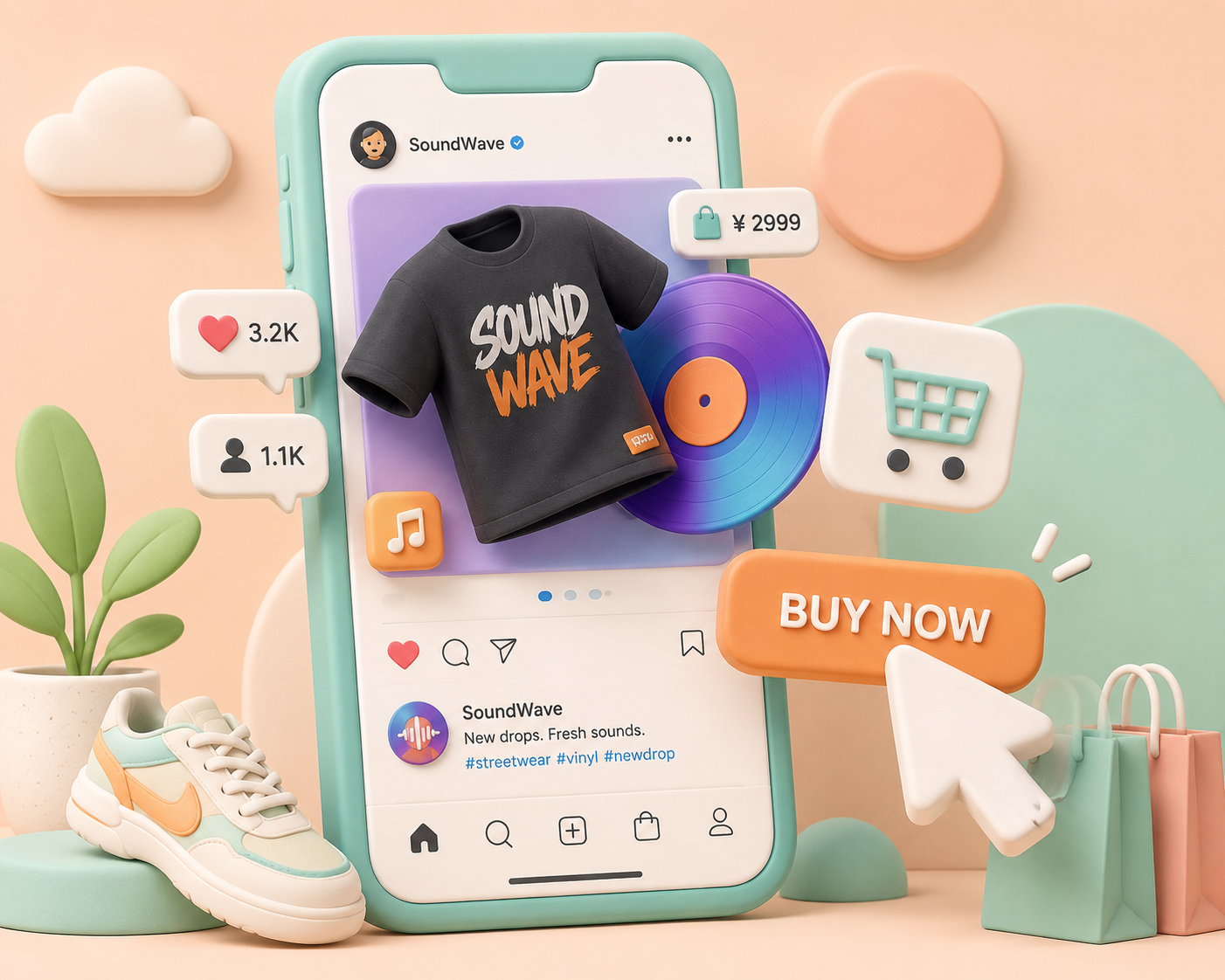 The "Link-in-Bio" is Dead: How to Sell Merch and Music Through Native Social Commerce